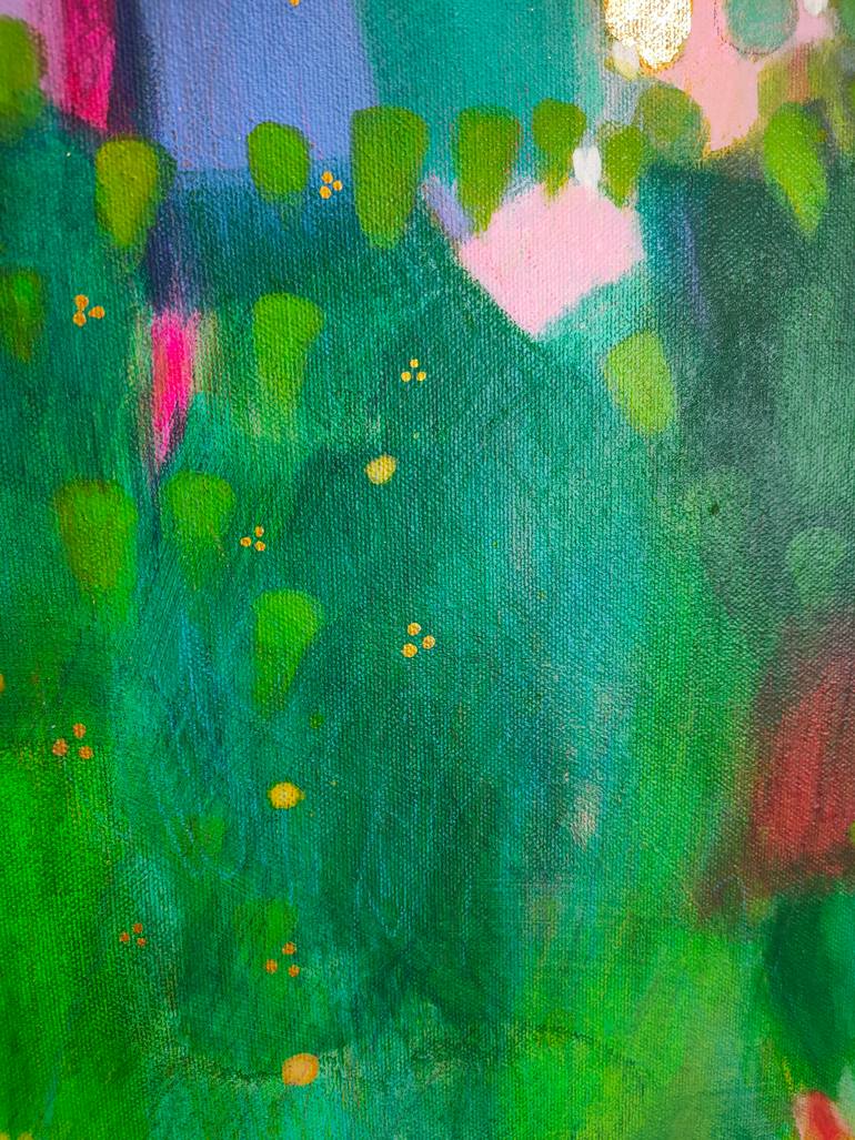 Original Abstract Landscape Mixed Media by Krisztina Megyeri