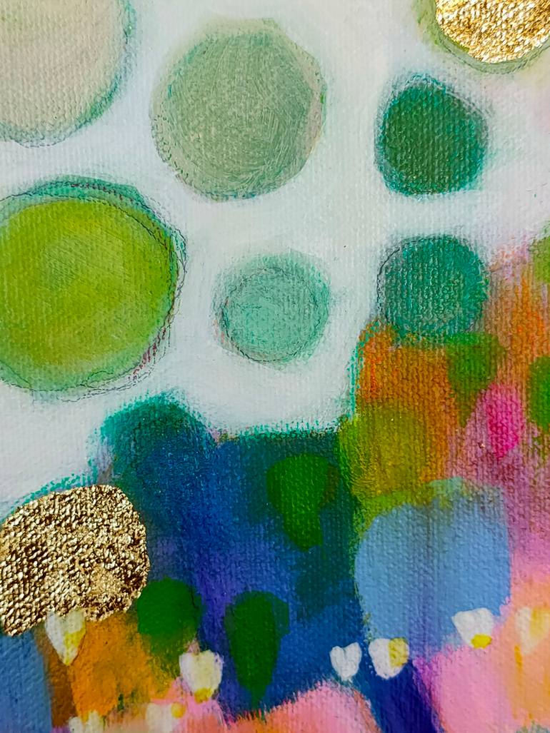 Original Abstract Landscape Mixed Media by Krisztina Megyeri