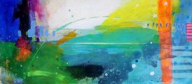 Original Abstract Seascape Paintings by Krisztina Megyeri