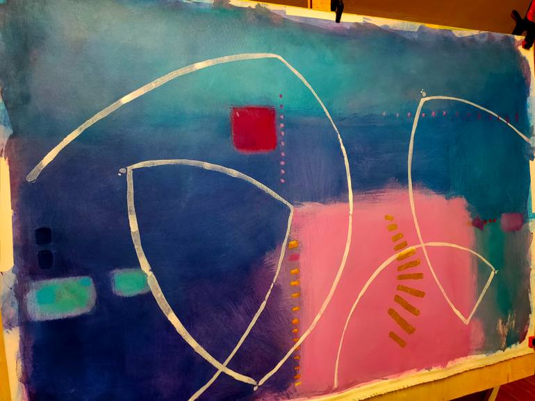 Original Contemporary Abstract Painting by Krisztina Megyeri