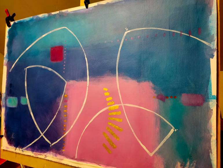 Original Contemporary Abstract Painting by Krisztina Megyeri