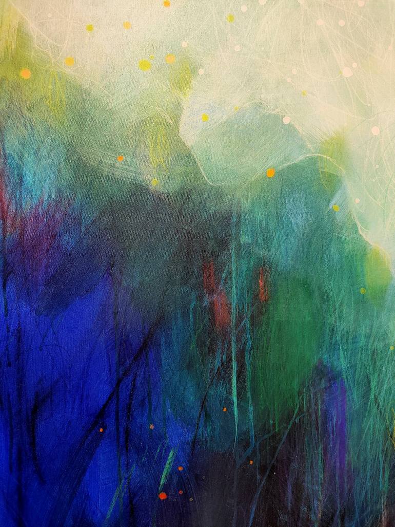 Original Abstract Mixed Media by Krisztina Megyeri