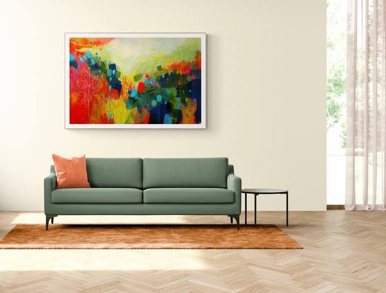 Original Contemporary Abstract Painting by Krisztina Megyeri