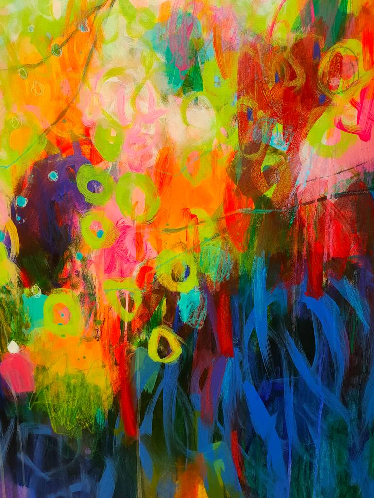 Original Abstract Landscape Painting by Krisztina Megyeri