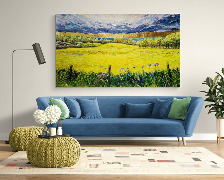 Original Contemporary Landscape Painting by Krisztina Megyeri