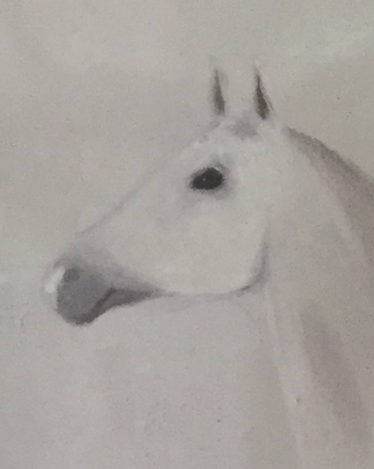 Original Horse Painting by Elsa Hartjesveld