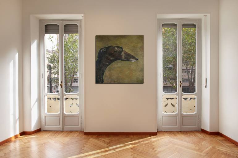 Original Dogs Painting by Hélène Gélinas