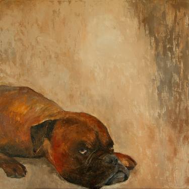 Original Realism Dogs Paintings by Hélène Gélinas