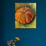 Painting of an orange pumpkin.

Painted on canvas linen and mounted on 2 cm thick wooden chassis. 


Oil painting is a very noble medium that gives me lots of freedom to play with layers of colors and textures. 

I hope you will enjoy it as much as I enjoyed painting it.