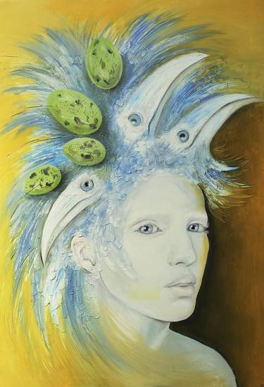 Original Surrealism Women Paintings by Angelika Moroz