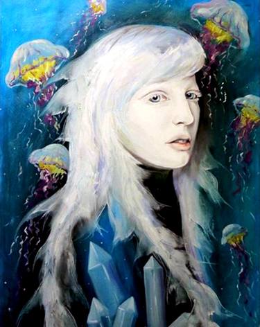 Original Surrealism Women Paintings by Angelika Moroz