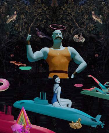 Original Surrealism Men Paintings by Igor Skaletsky