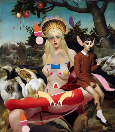 Original Surrealism Classical mythology Mixed Media by Igor Skaletsky