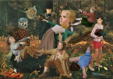 Original Surrealism Classical mythology Collage by Igor Skaletsky