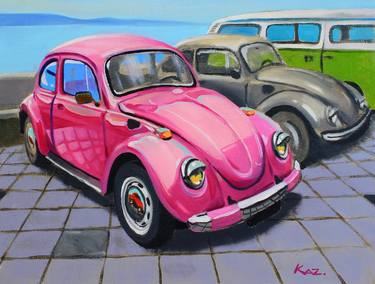 Print of Automobile Paintings by Slava Kaz