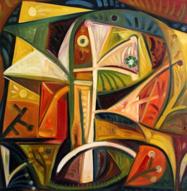 Print of Cubism Abstract Paintings by Antonio Huerta