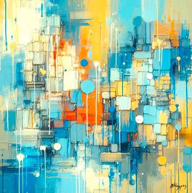 Original Contemporary Abstract Paintings by Michel Blazquez