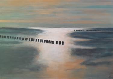 Original Minimalism Landscape Painting by Barbara Lis