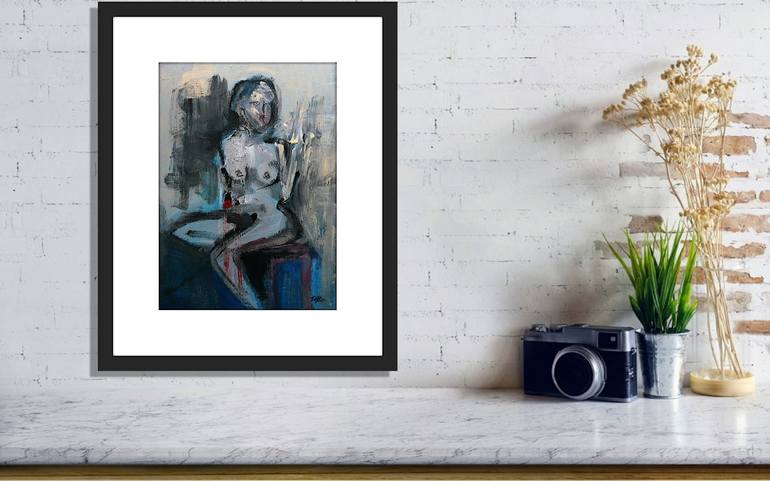 Original Abstract Erotic Painting by Tim Taylor