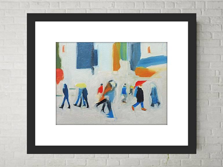 Original Abstract Cities Painting by Tim Taylor