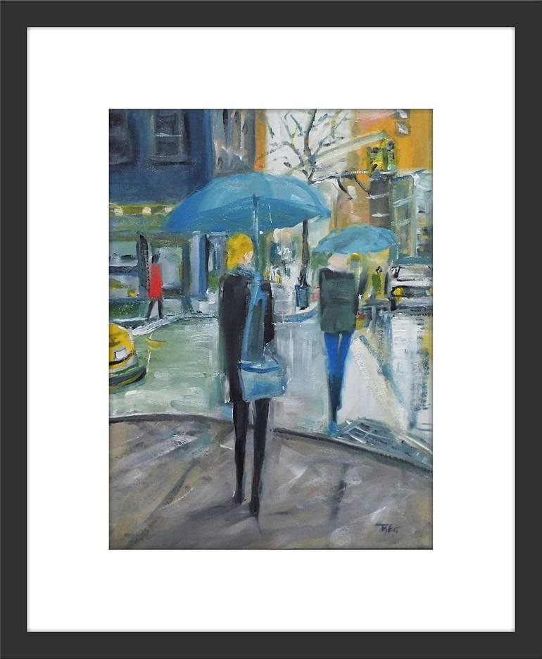 Original Figurative Cities Painting by Tim Taylor