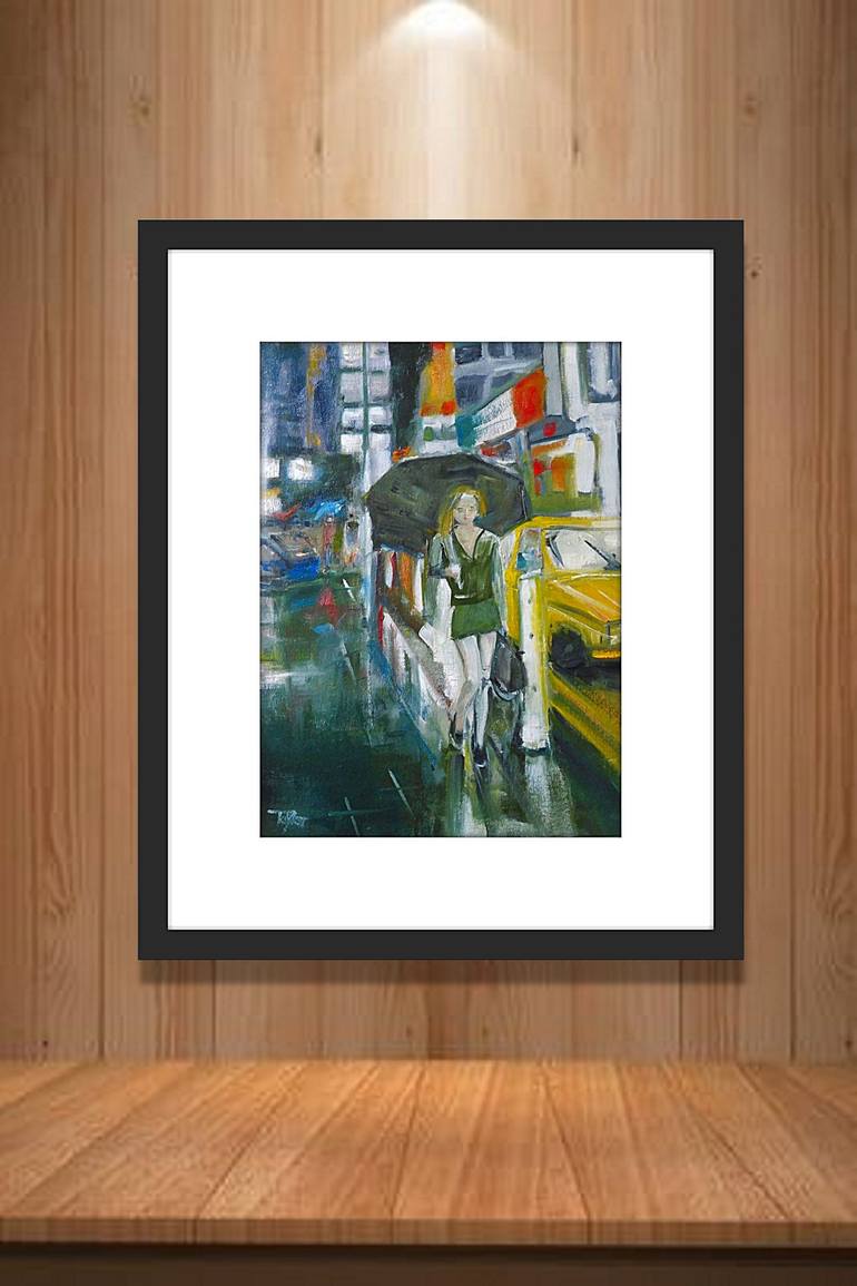 Original Figurative Cities Painting by Tim Taylor