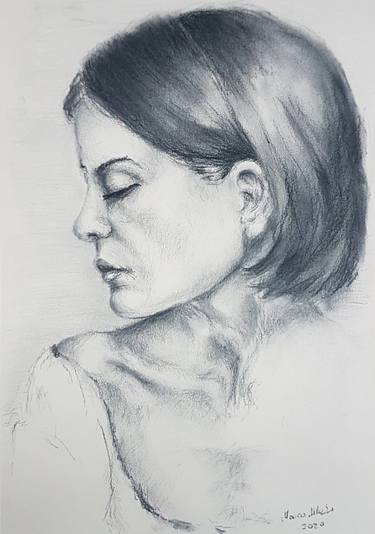 Original Fine Art Portrait Drawings by Marco Albrecht