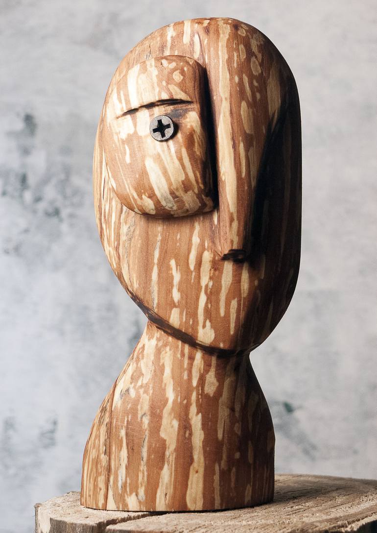 Original Abstract Portrait Sculpture by Ulugbek Doschanov