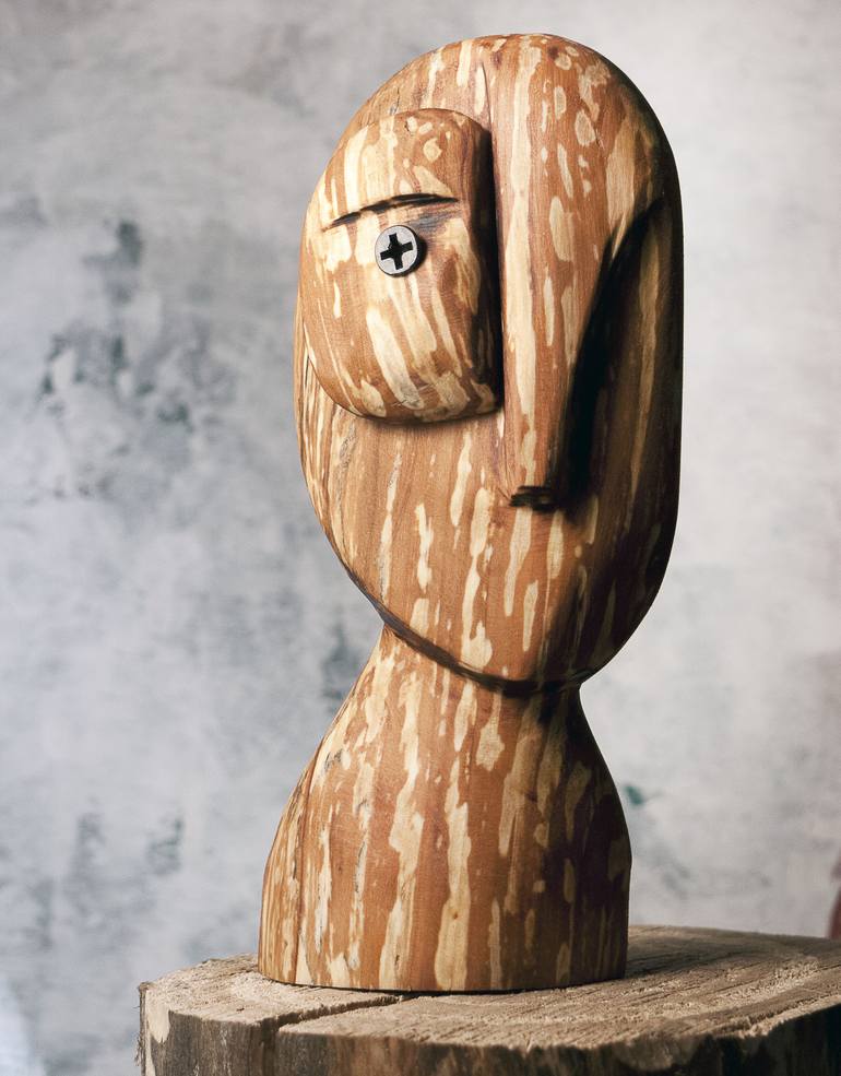 Original Abstract Portrait Sculpture by Ulugbek Doschanov