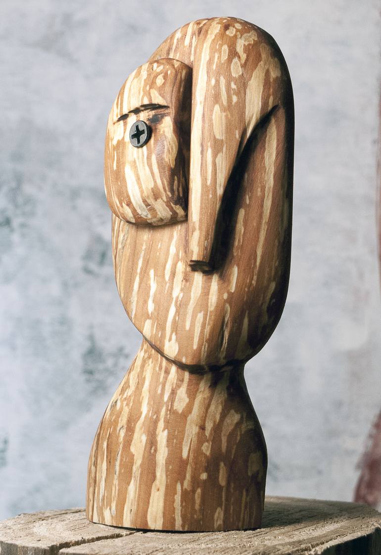 Original Abstract Portrait Sculpture by Ulugbek Doschanov