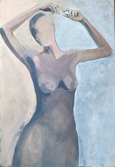 Original Figurative Nude Paintings by Ewa Paulska