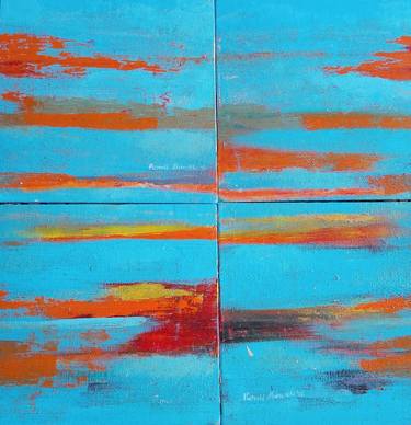 Original Abstract Expressionism Water Paintings by Purvii Parekh
