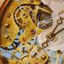 Title: END OF TIME
Artist: Robert Zietara, 2018
Size canvas 50 x 50 x 1.9 cm / 17.9"x 17.9" x 0.75"
Media: Oil on canvas (unframed) 
Surreal image created on a canvas stretched on a frame

Signed and protected with a permanent varnish. 
Certificate of Authenticity will be included with the painting.