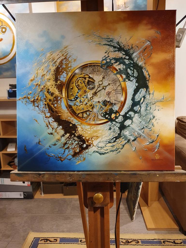 Original Surrealism Abstract Painting by Robert Zietara