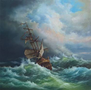 Print of Realism Seascape Paintings by Robert Zietara