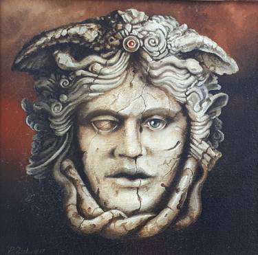 Original Figurative Classical mythology Paintings by Robert Zietara