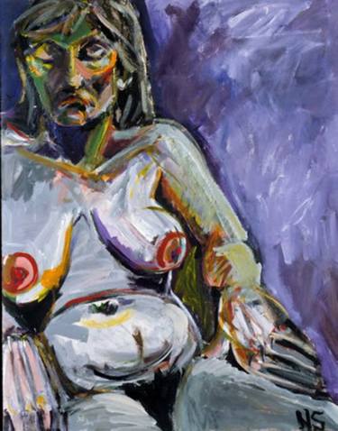 Original Abstract Nude Paintings by Nancy Scheer