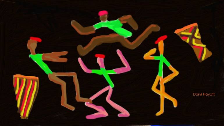 Daryll Ritual Ritual Painting by Daryl Hayott | Saatchi Art