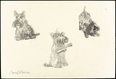 Print of Figurative Dogs Drawings by Lacey Stinson