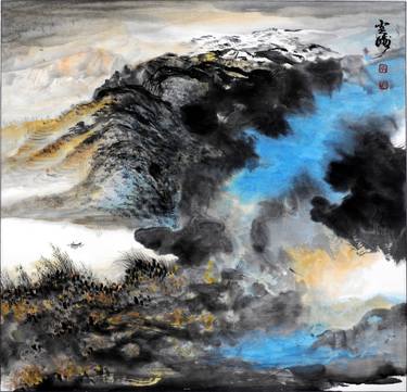 Original Abstract Expressionism Landscape Paintings by Weiping Li