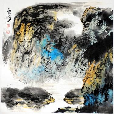 Print of Abstract Expressionism Landscape Paintings by Weiping Li