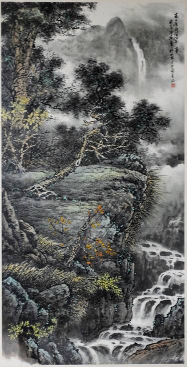 Chinese watercolour Landscape paining thumb