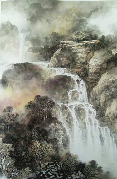 Chinese watercolour Landscape paining-57 thumb