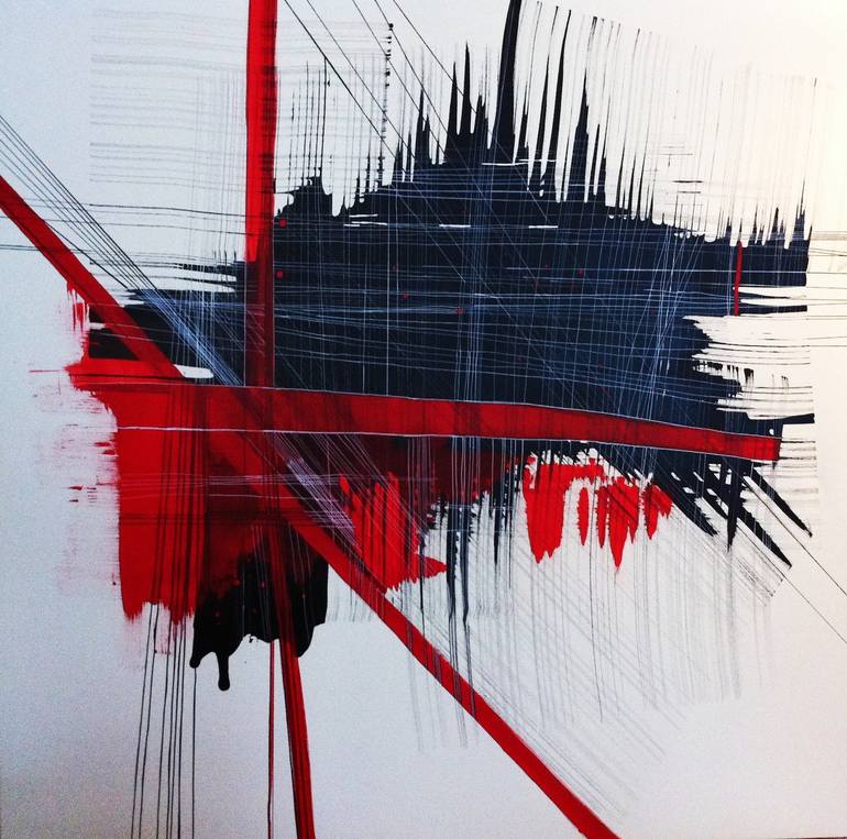 Bleeding spaces Painting by Karin Perez | Saatchi Art