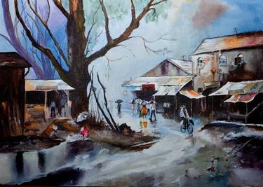 Original Abstract Landscape Painting by Jaya Bhatia
