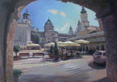 Original Realism Architecture Paintings by Ganna Myrna