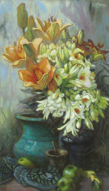 Original Realism Floral Paintings by Ganna Myrna