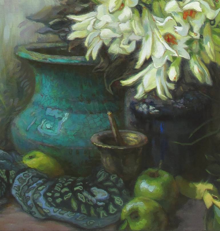 Original Realism Floral Painting by Ganna Myrna