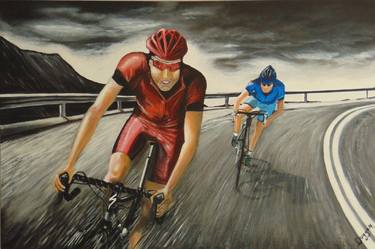 Original Illustration Bike Paintings by Andrew Duggan