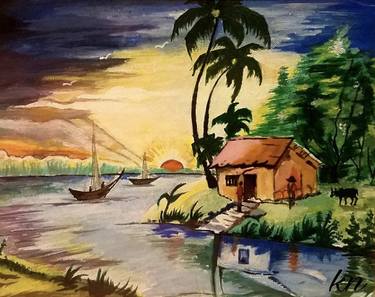 Original Fine Art Landscape Paintings by Keerthi Akkinapuram